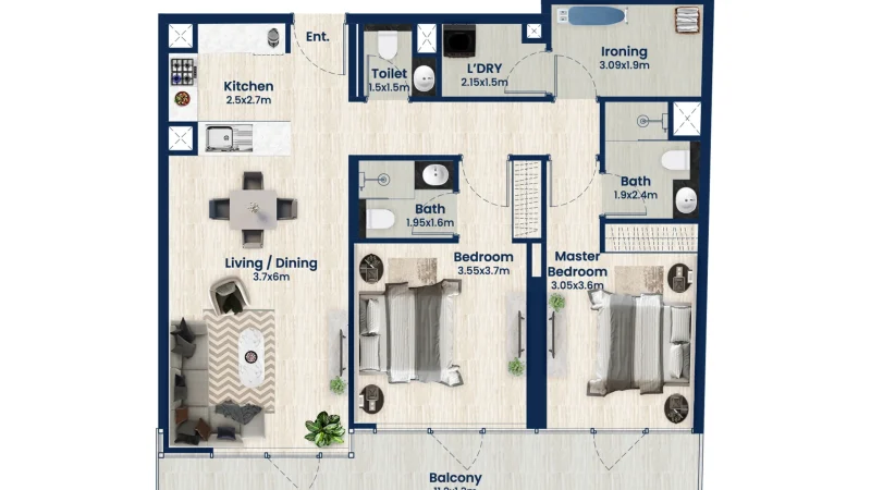 Samha_12_Flat06_TwoBedrooms